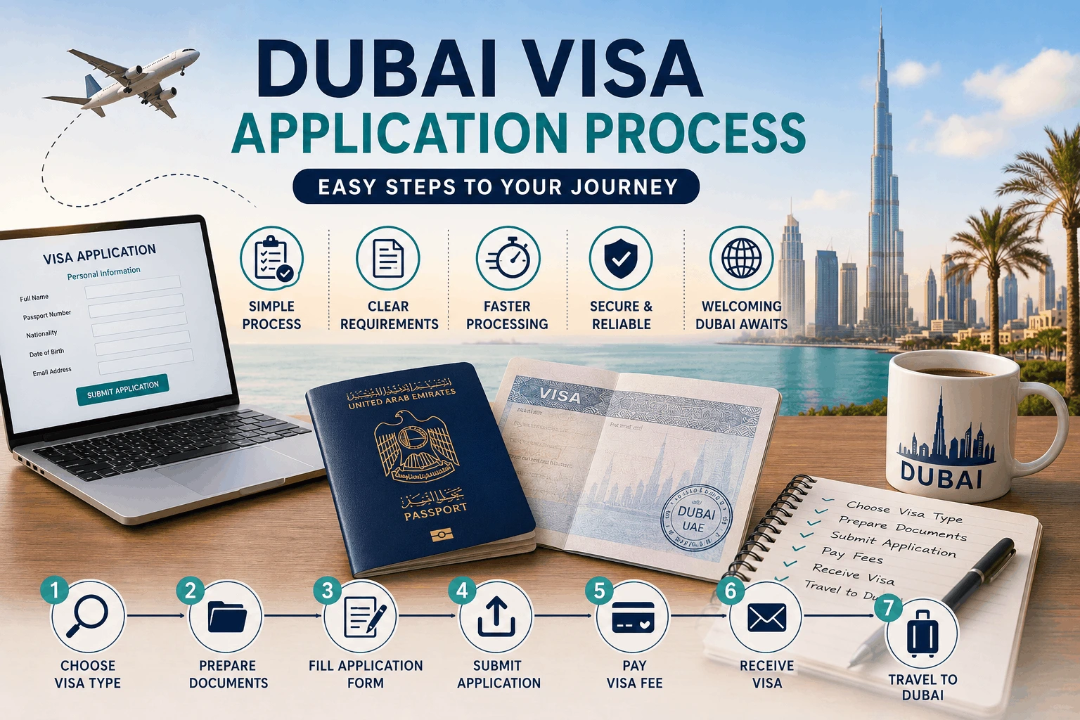 Dubai Visa Application Process Requirements, Steps & Fees